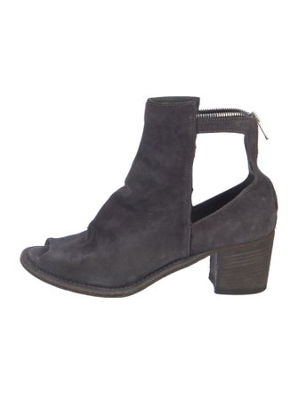 Officine Creative Suede Cutout Accent Boots
