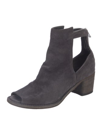 Officine Creative Suede Cutout Accent Boots