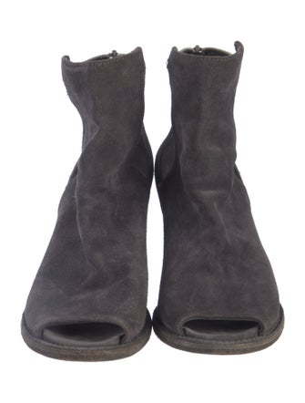 Officine Creative Suede Cutout Accent Boots