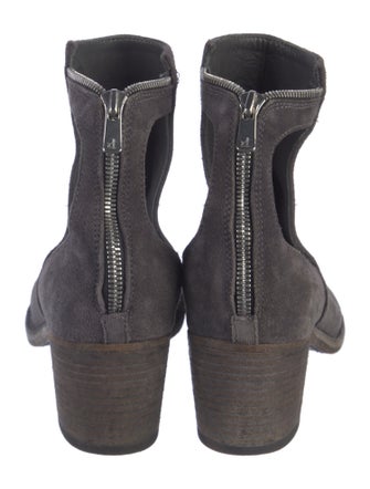 Officine Creative Suede Cutout Accent Boots