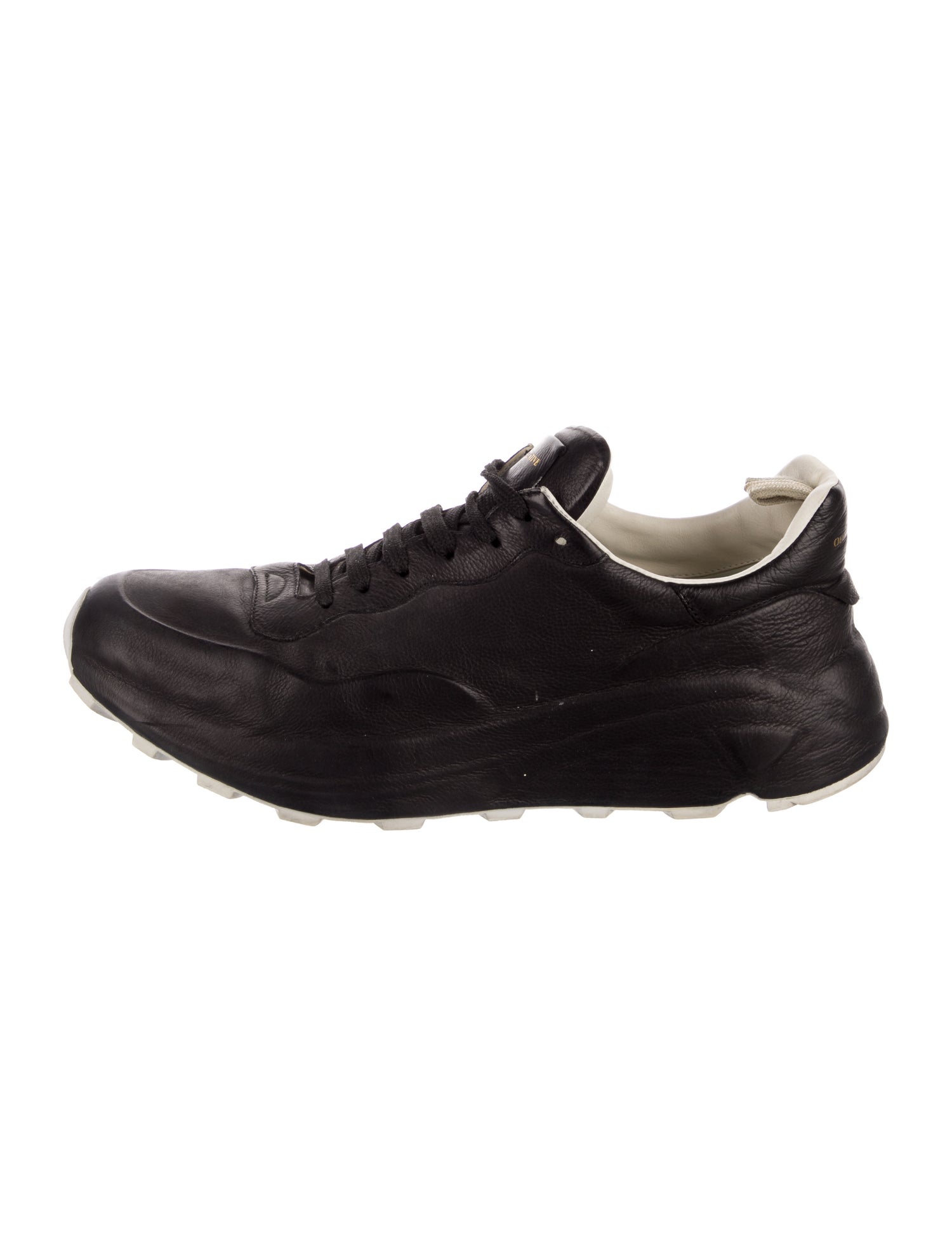 Officine Creative Leather Animal Print Sneakers