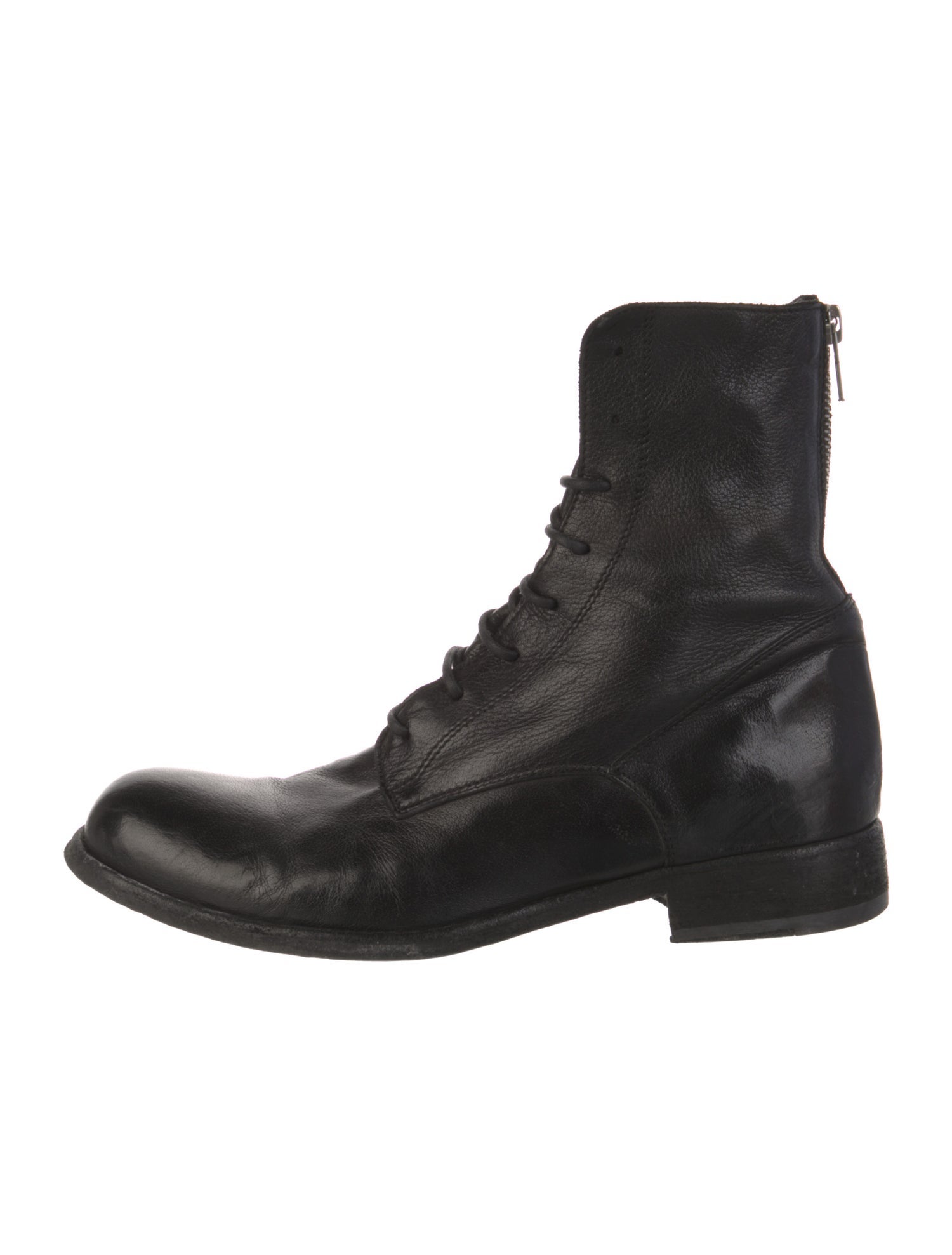 Officine Creative Leather Combat Boots