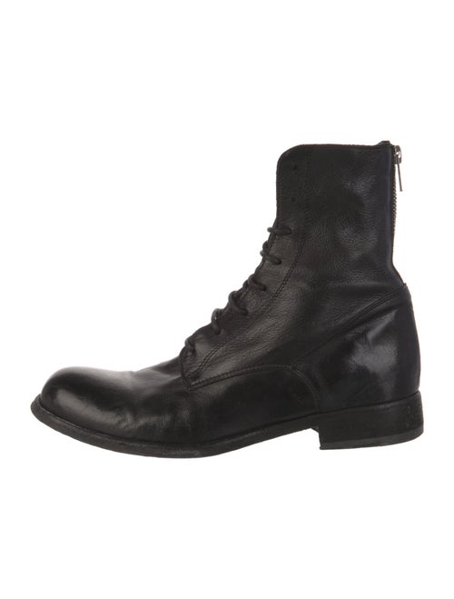 Officine Creative Leather Combat Boots