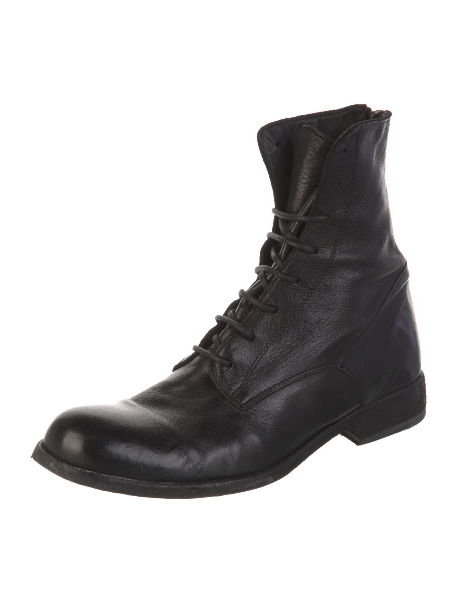 Officine Creative Leather Combat Boots