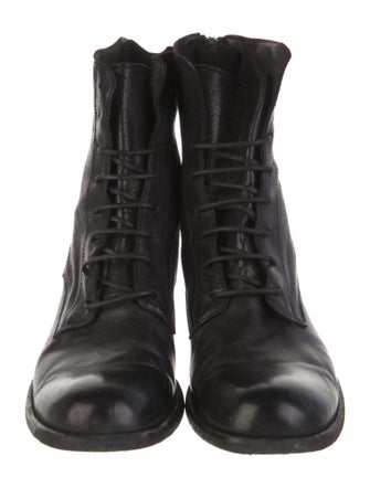 Officine Creative Leather Combat Boots
