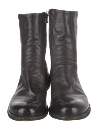 Officine Creative Leather Combat Boots