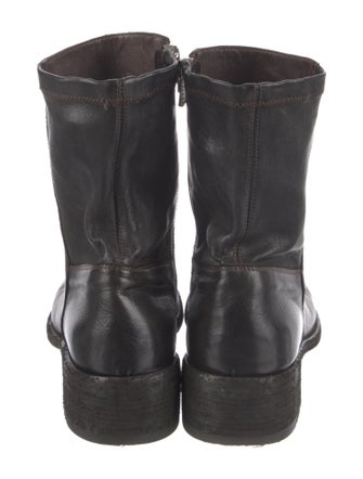 Officine Creative Leather Combat Boots