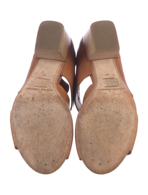 Officine Creative Leather Cutout Accent Mules