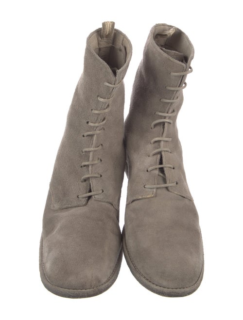 Officine Creative Suede Combat Boots