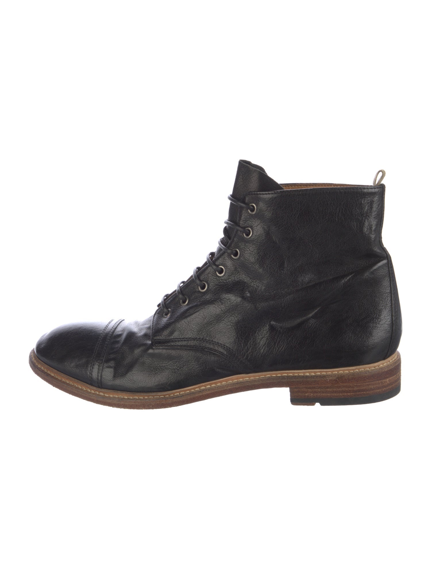 Officine Creative Leather Lace-Up Boots