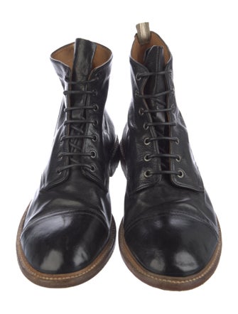 Officine Creative Leather Lace-Up Boots