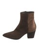 Officine Creative Suede Colorblock Pattern Boots