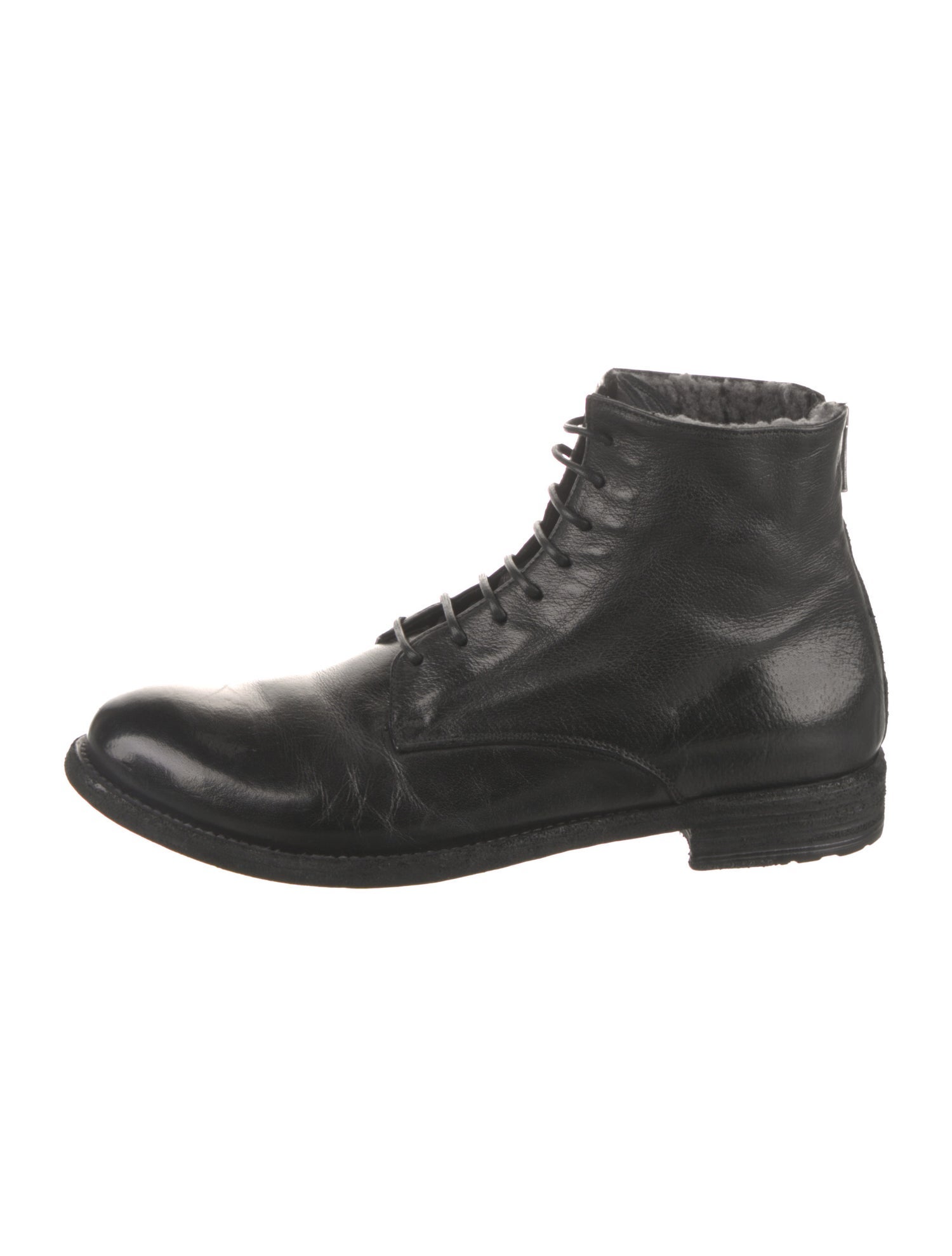 Officine Creative Leather Combat Boots