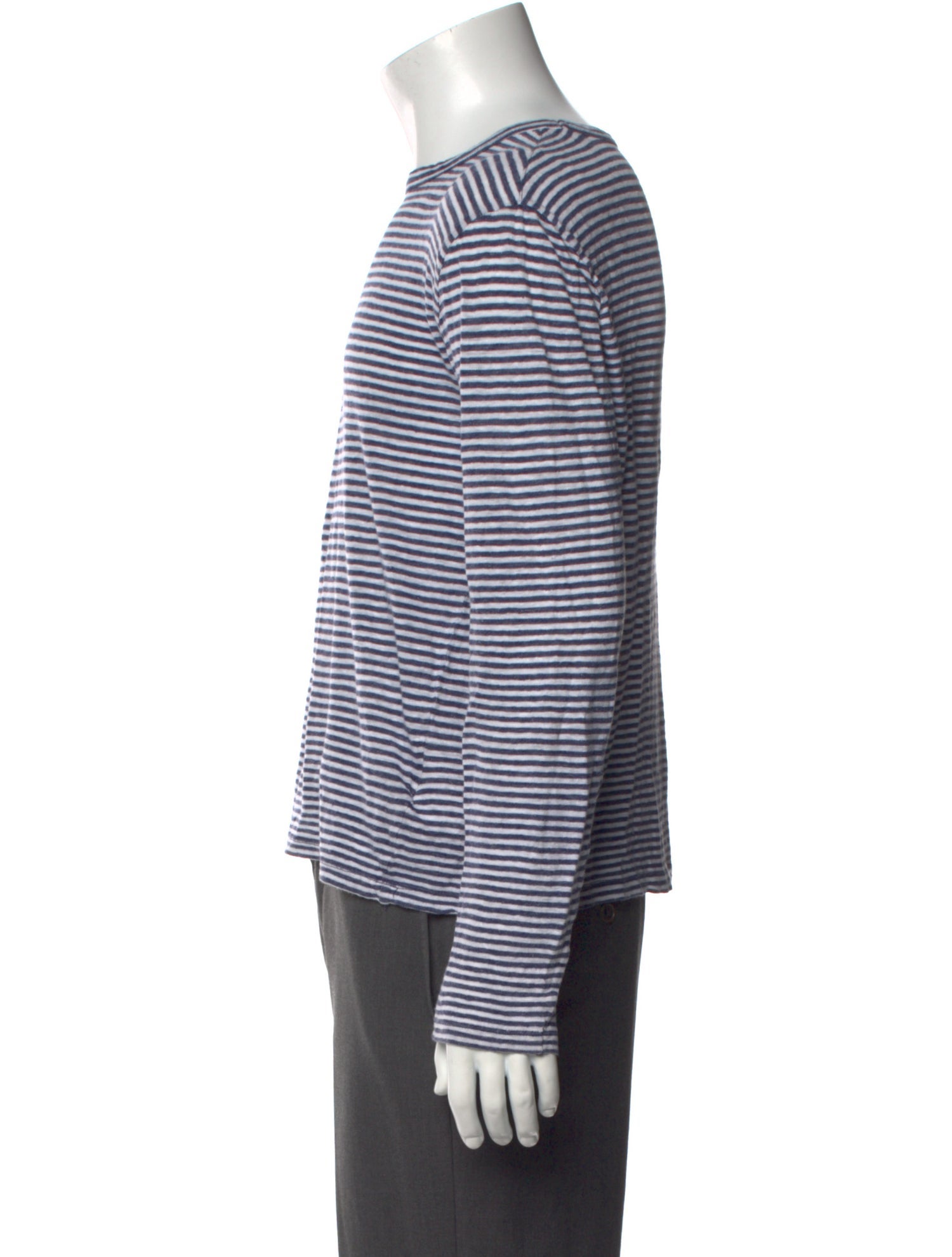 Officine Creative Linen Striped T-Shirt