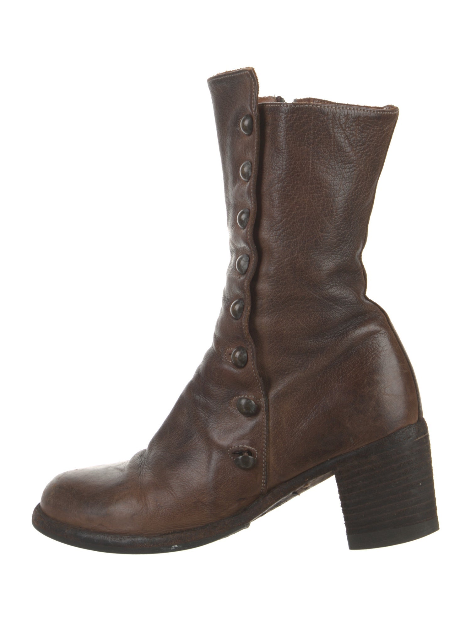 Officine Creative Leather Distressed Accents Boots