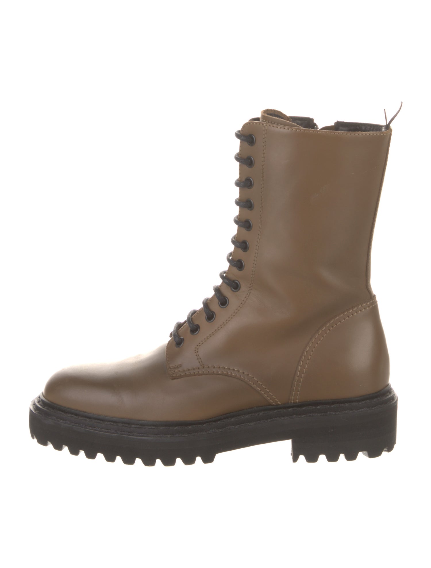 Officine Creative Leather Combat Boots