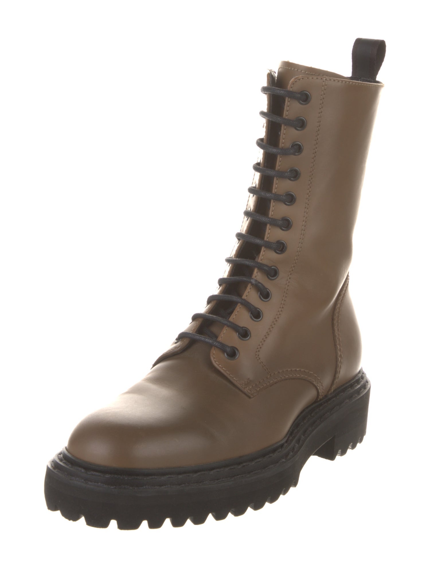 Officine Creative Leather Combat Boots