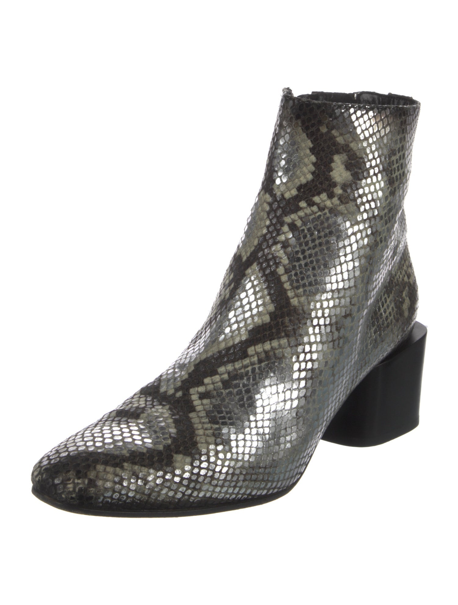 Officine Creative Leather Glitter Accents Chelsea Boots