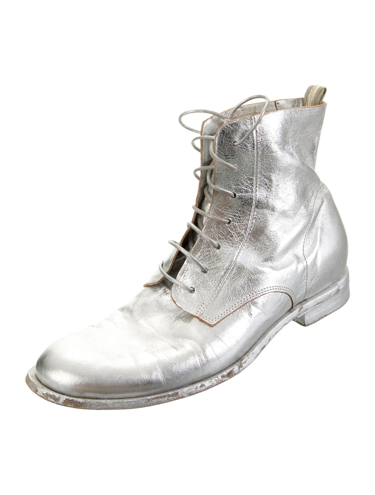 Officine Creative Leather Lace-Up Boots