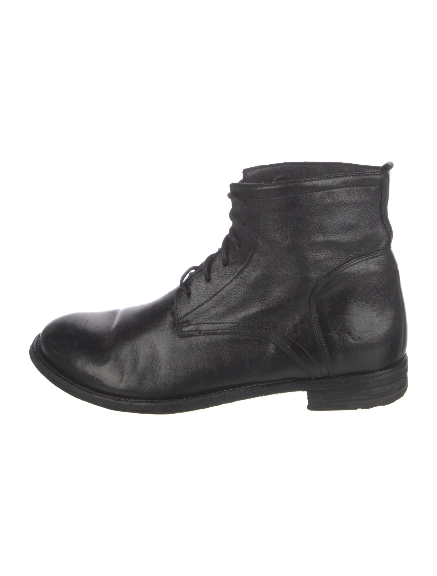 Officine Creative Leather Combat Boots