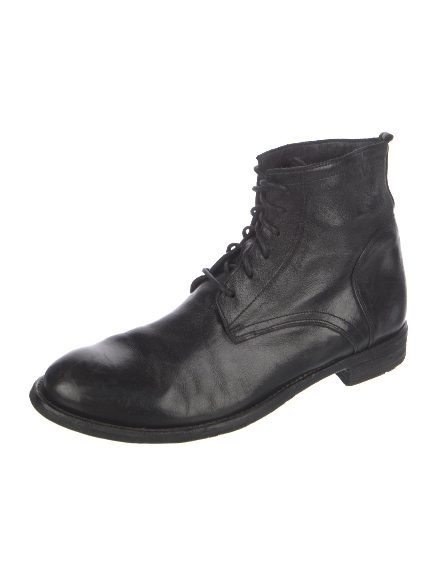 Officine Creative Leather Combat Boots