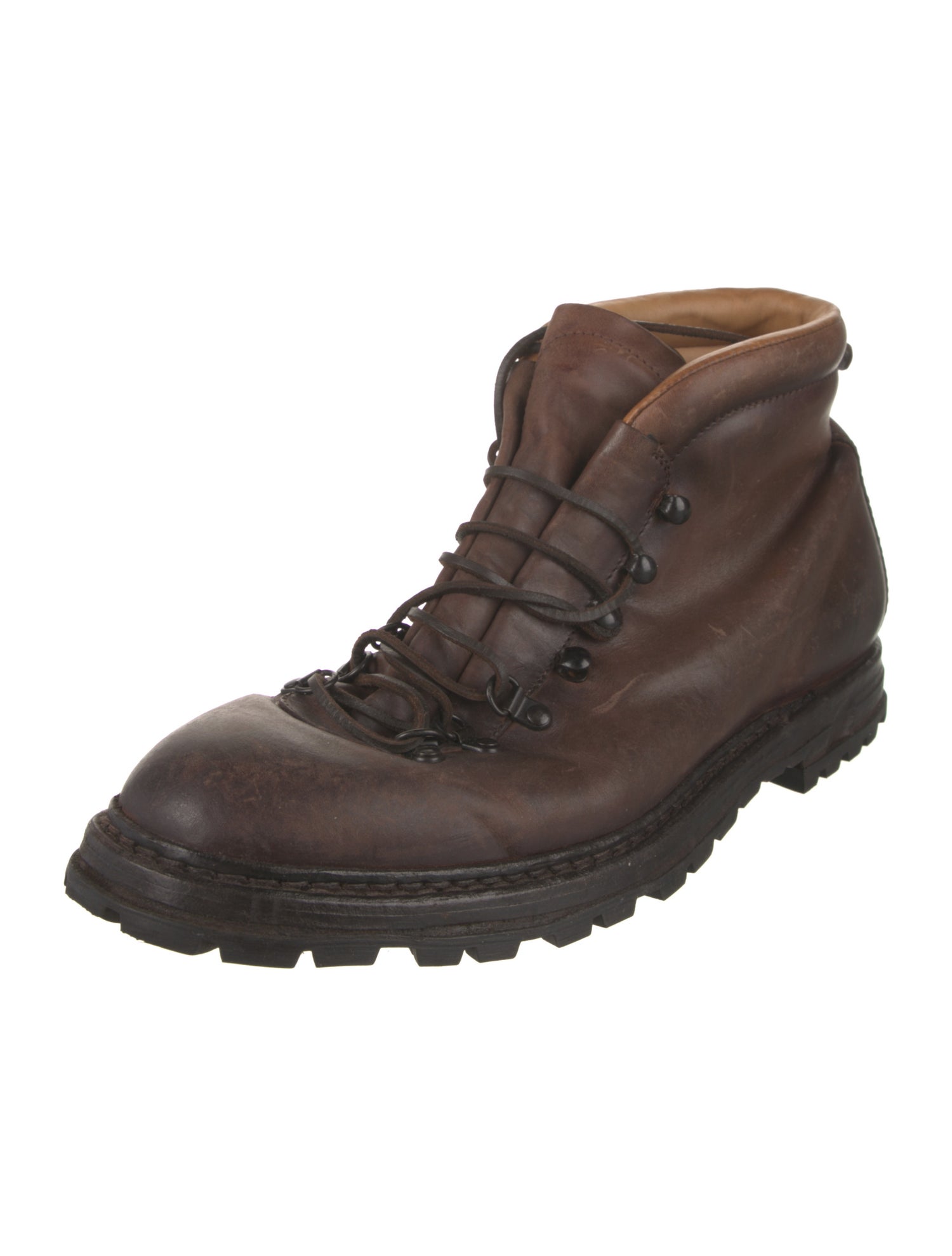 Officine Creative Leather Lace-Up Boots