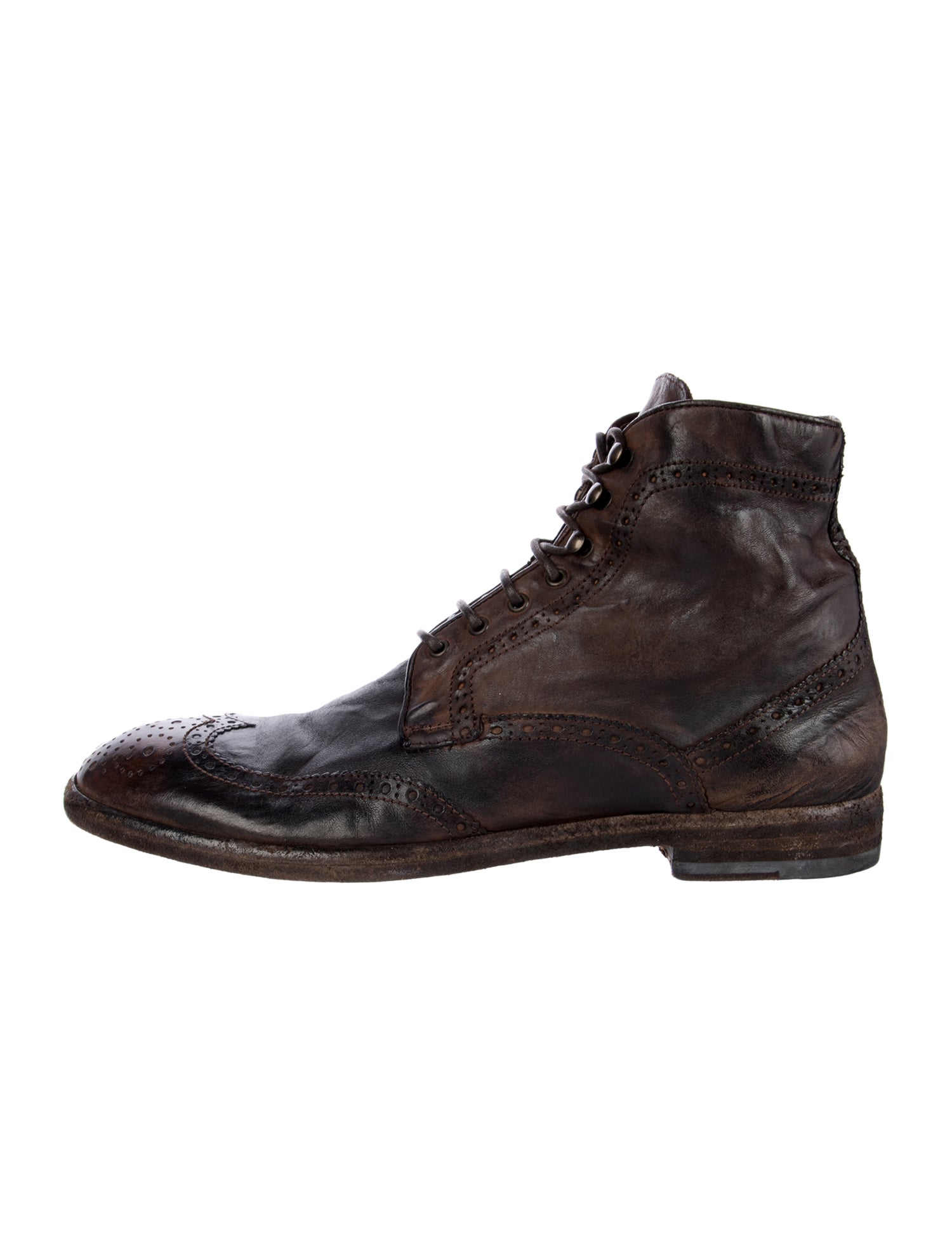 Officine Creative Leather Lace-Up Boots