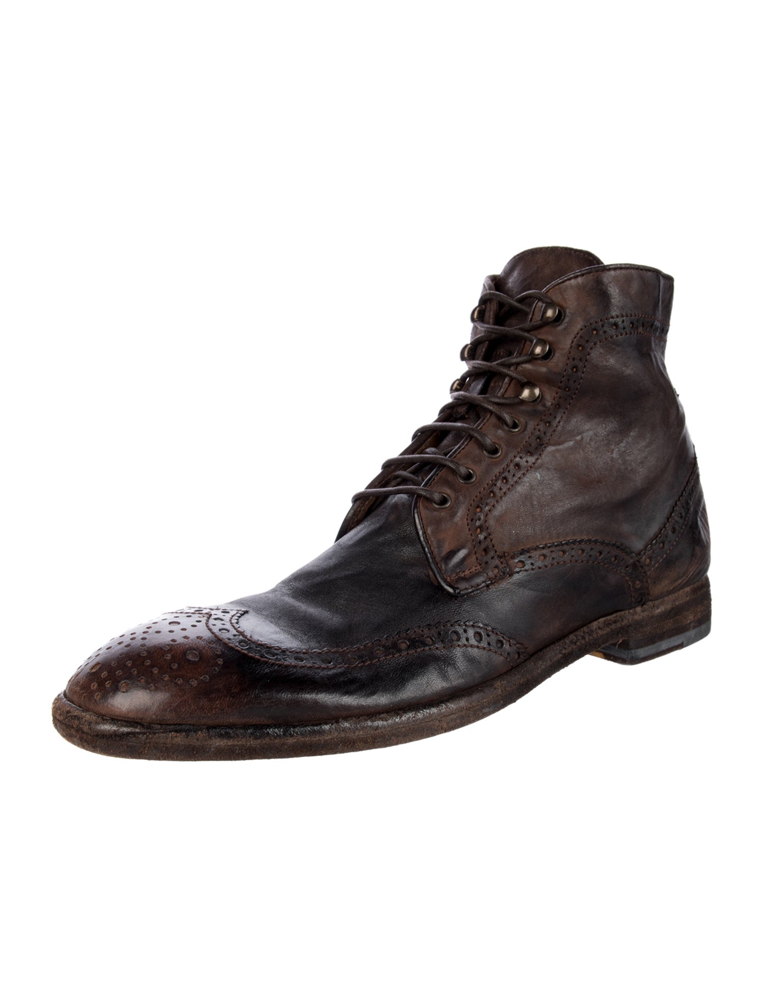 Officine Creative Leather Lace-Up Boots