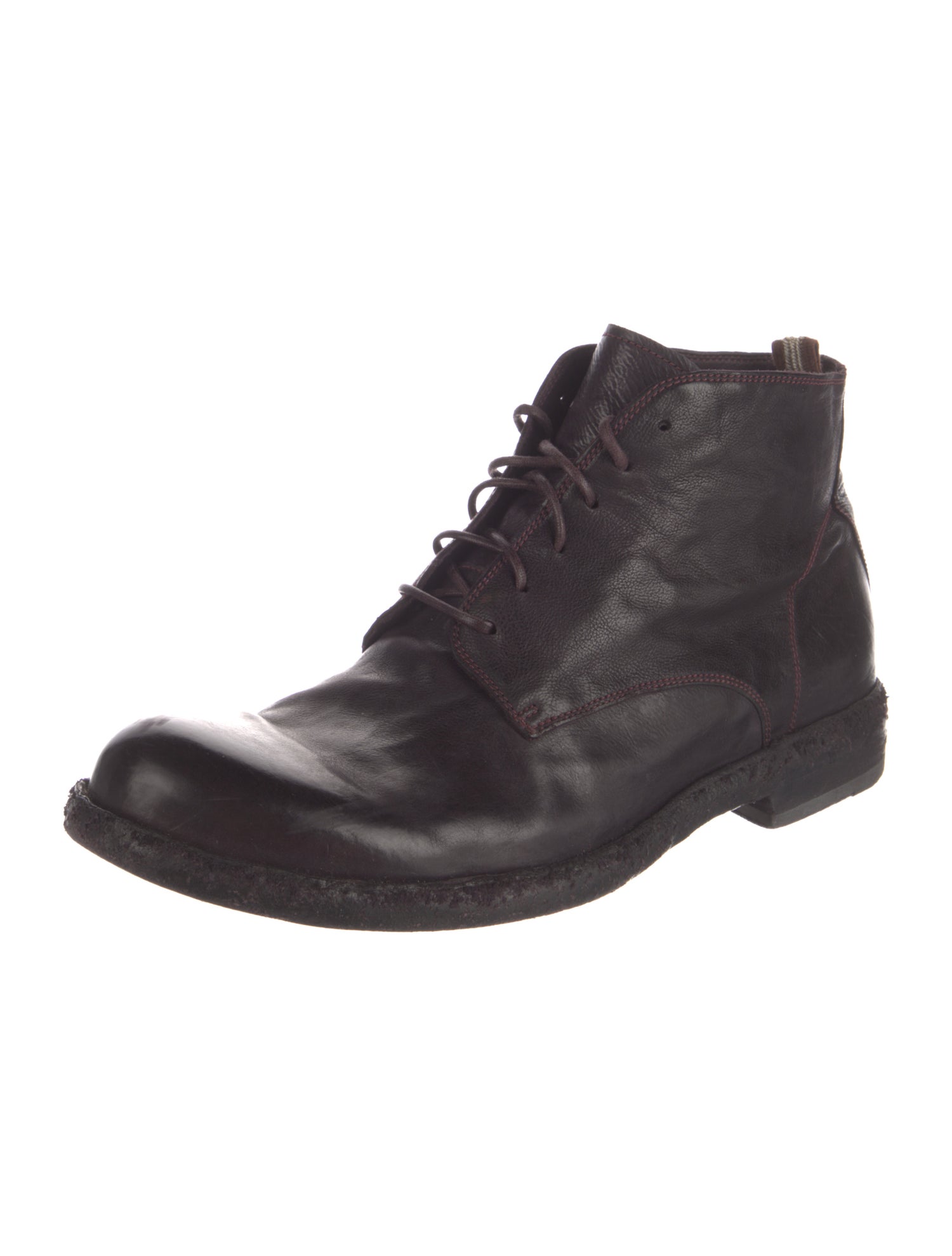 Officine Creative Leather Lace-Up Boots
