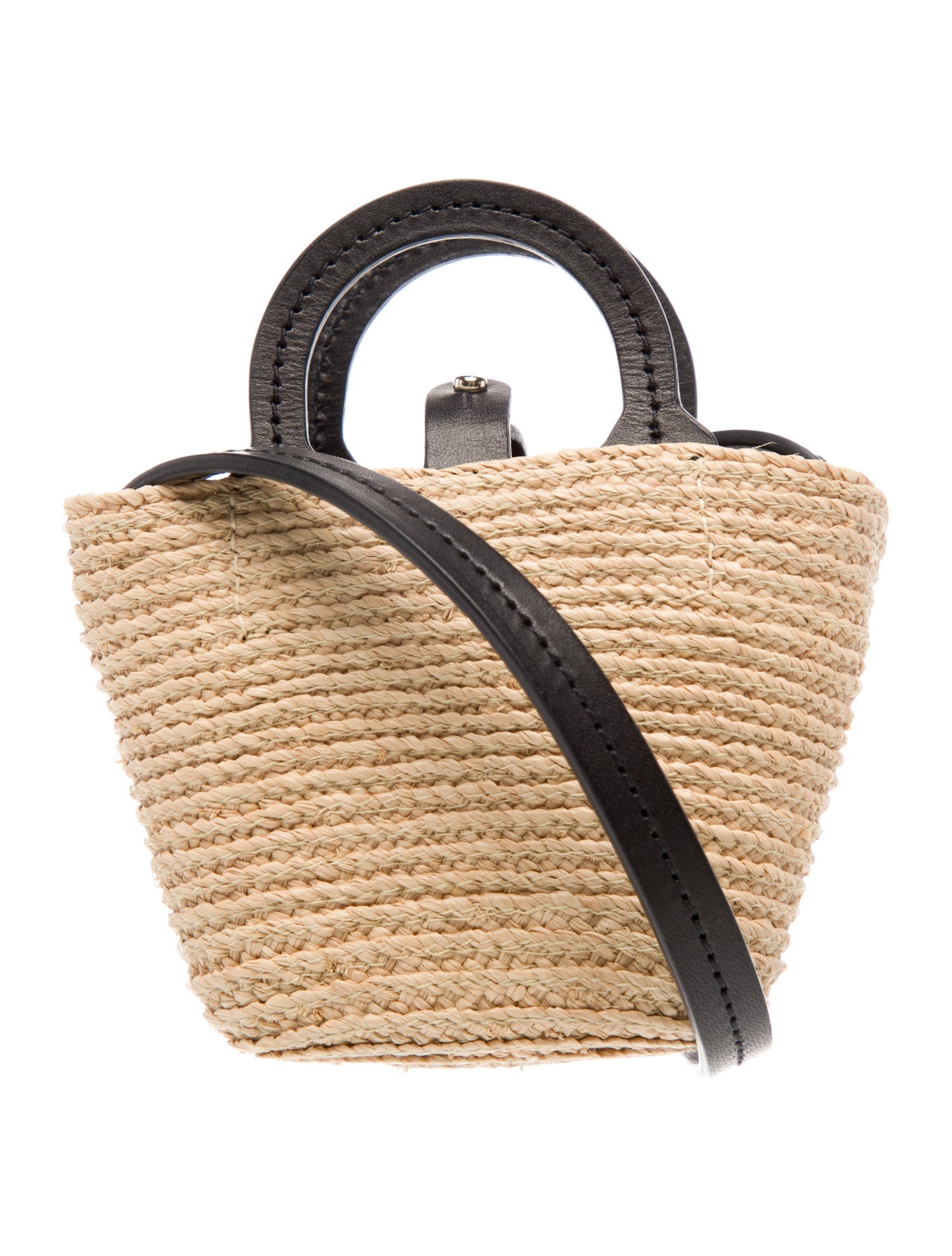 Officina del Poggio Straw Bucket Bag w/ Tags