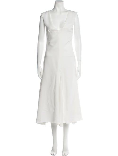 Officine Generale V-Neck Long Dress