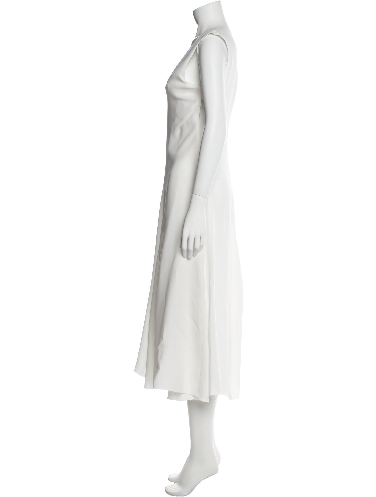 Officine Generale V-Neck Long Dress