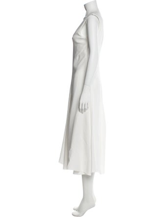 Officine Generale V-Neck Long Dress