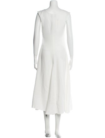 Officine Generale V-Neck Long Dress