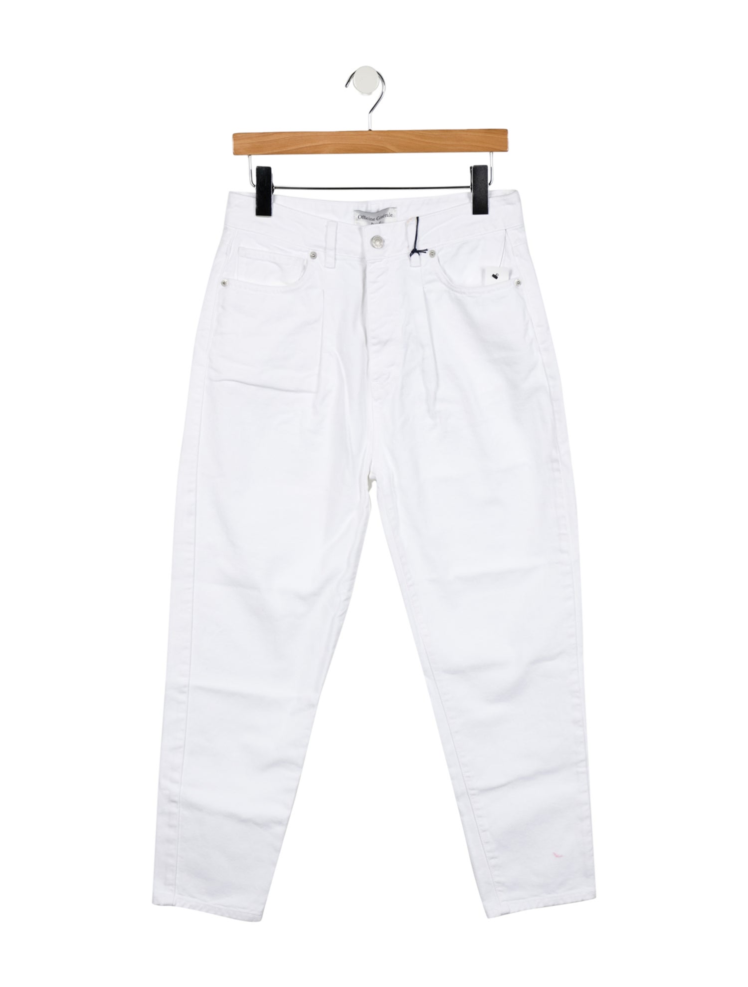 Officine Generale High-Rise Straight Leg Jeans