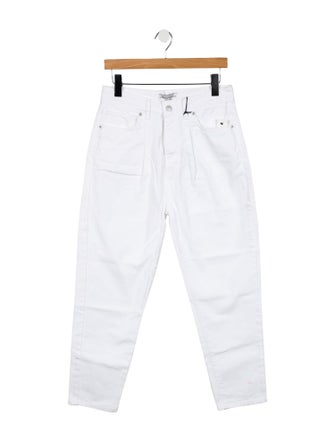 Officine Generale High-Rise Straight Leg Jeans