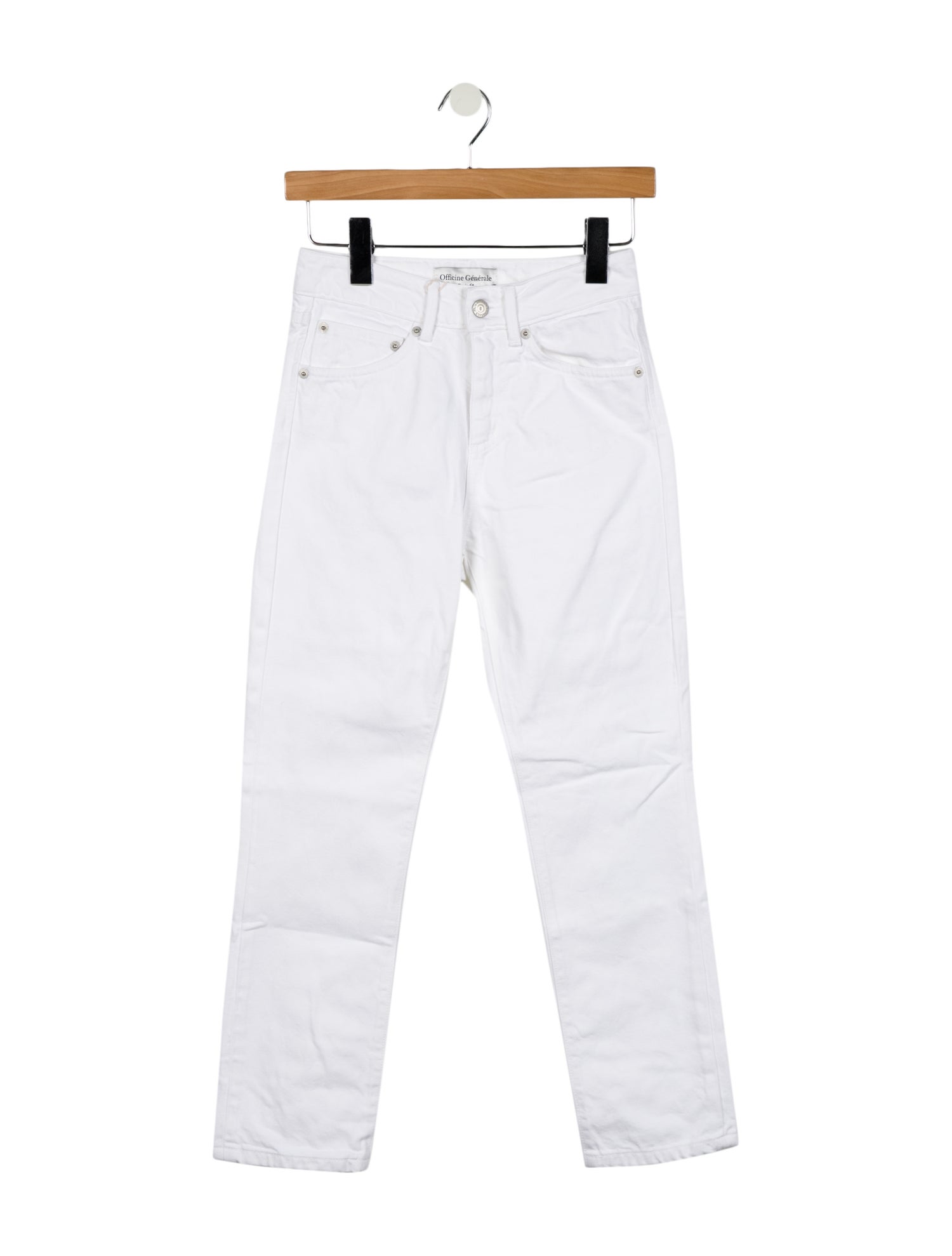 Officine Generale Mid-Rise Straight Leg Jeans