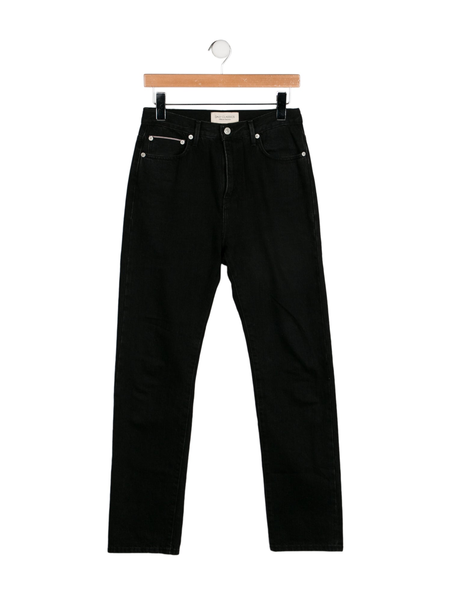 Officine Generale High-Rise Straight Leg Jeans