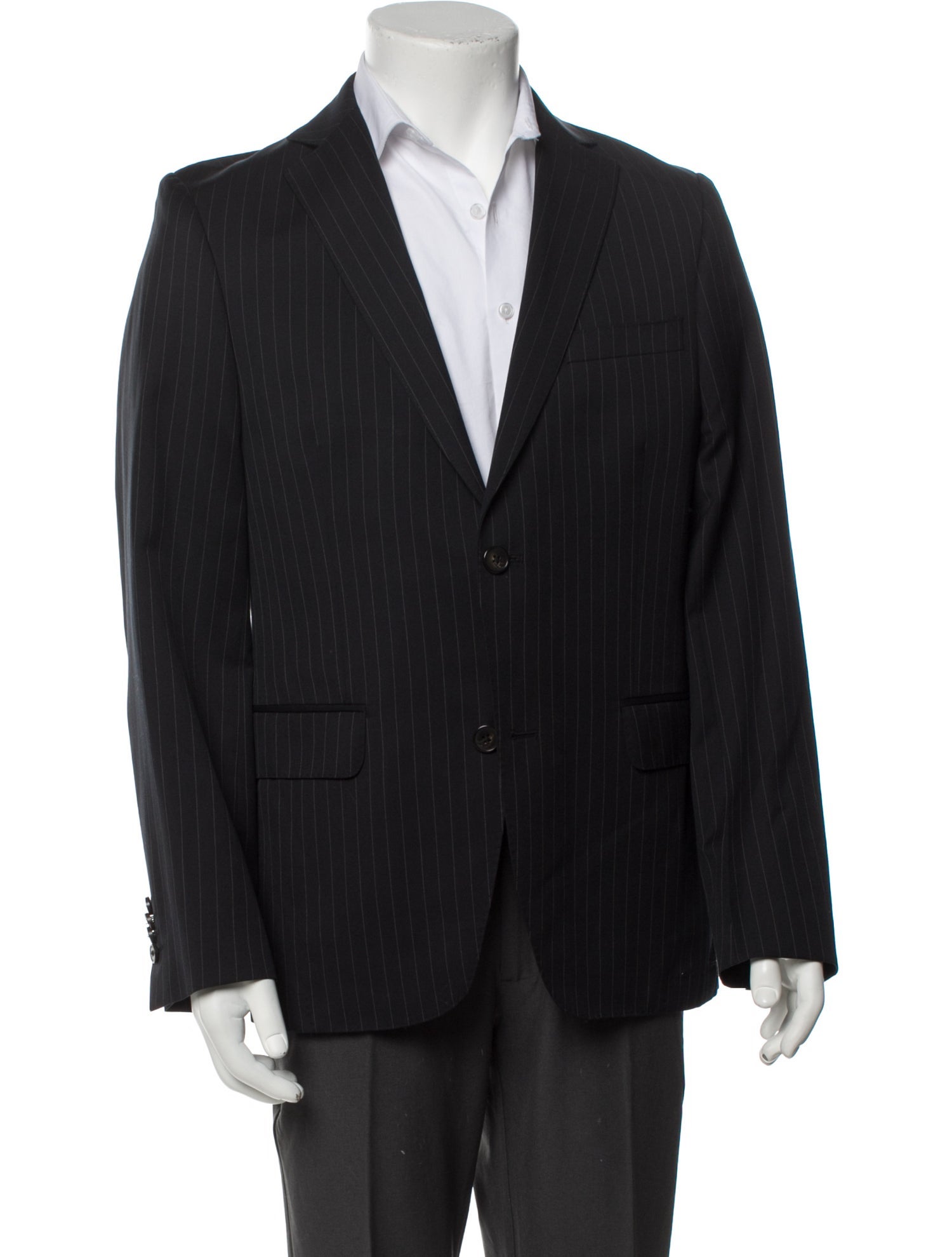 Officine Generale Wool Striped Blazer