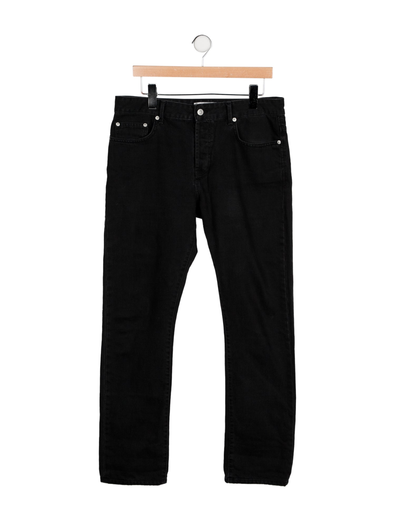 Officine Generale High-Rise Straight Leg Jeans