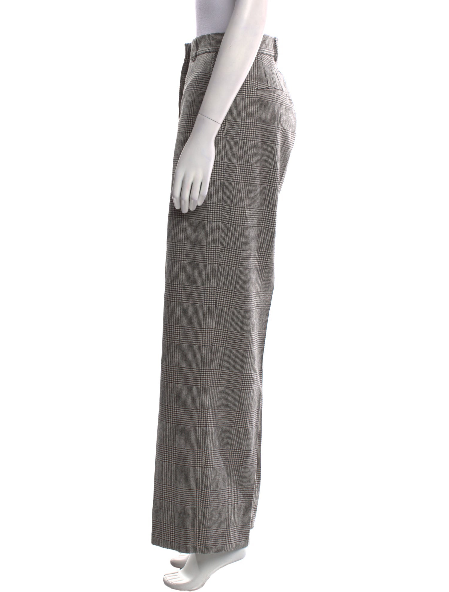 Officine Generale Virgin Wool Wide Leg Pants