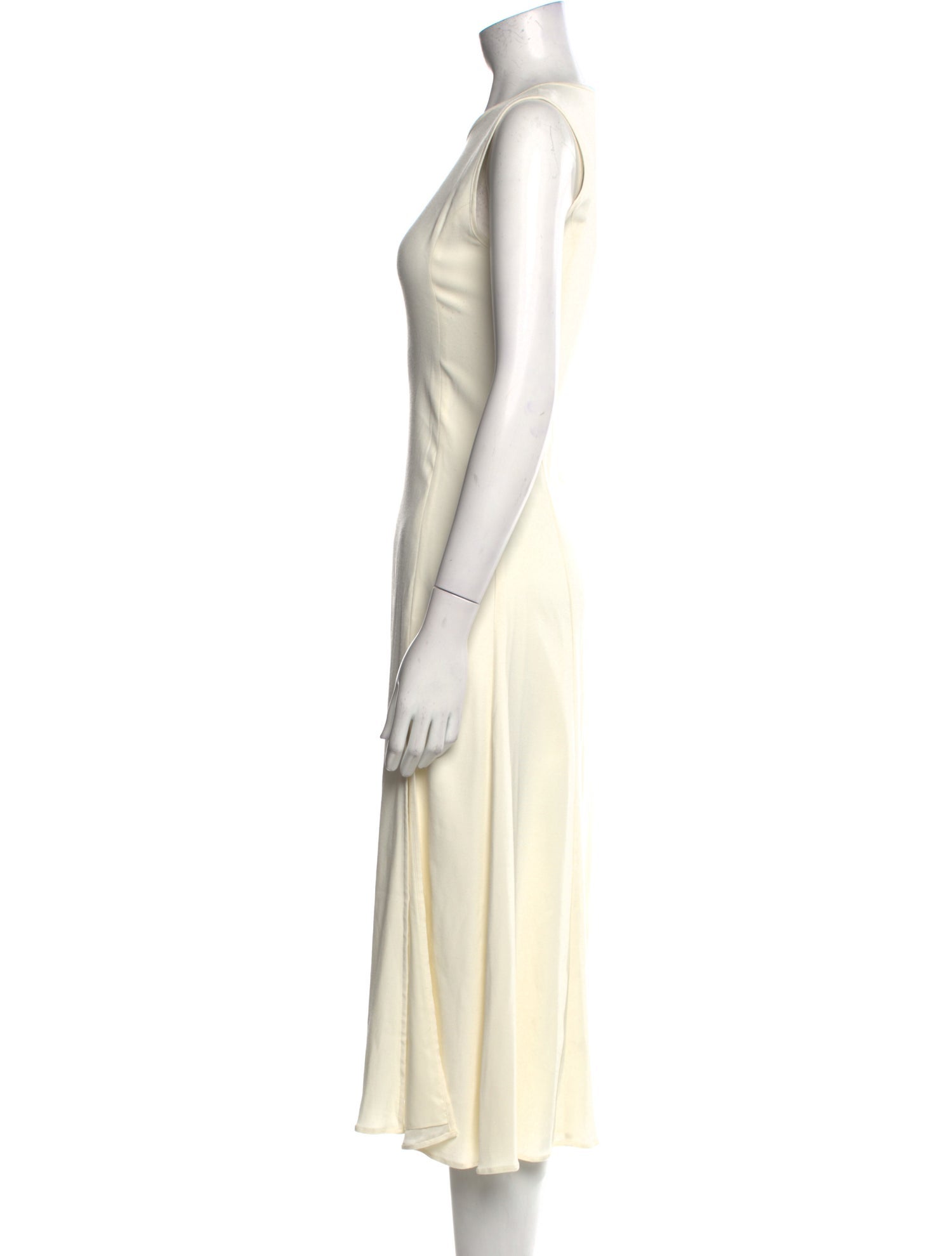 Officine Generale Bateau Neckline Midi Length Dress