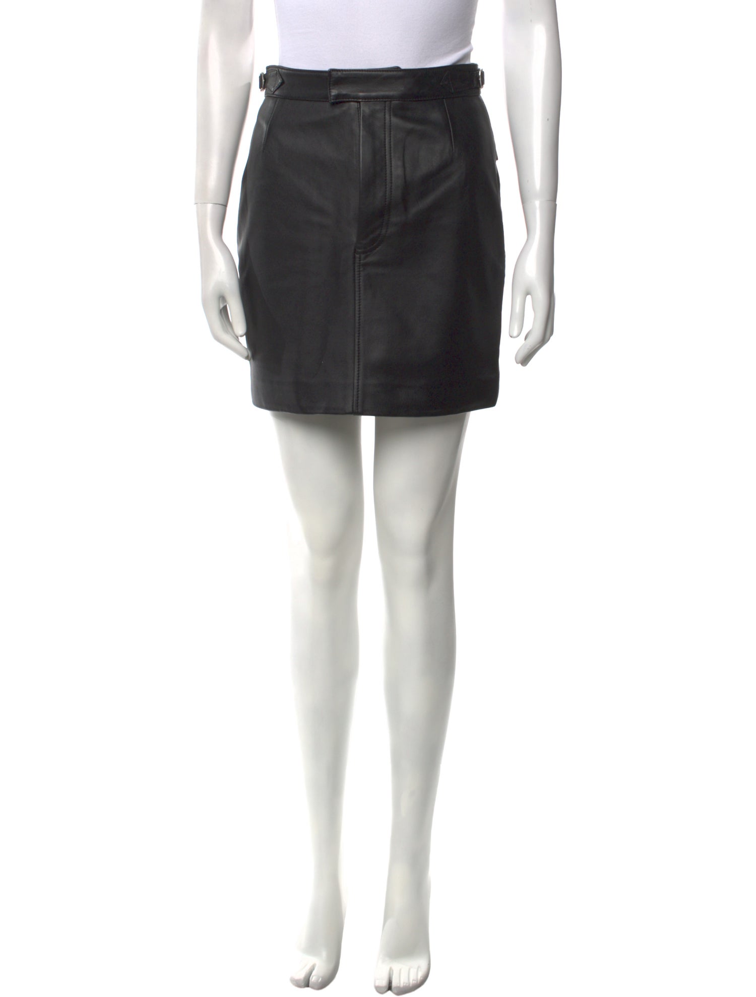 Officine Generale Leather Mini Skirt