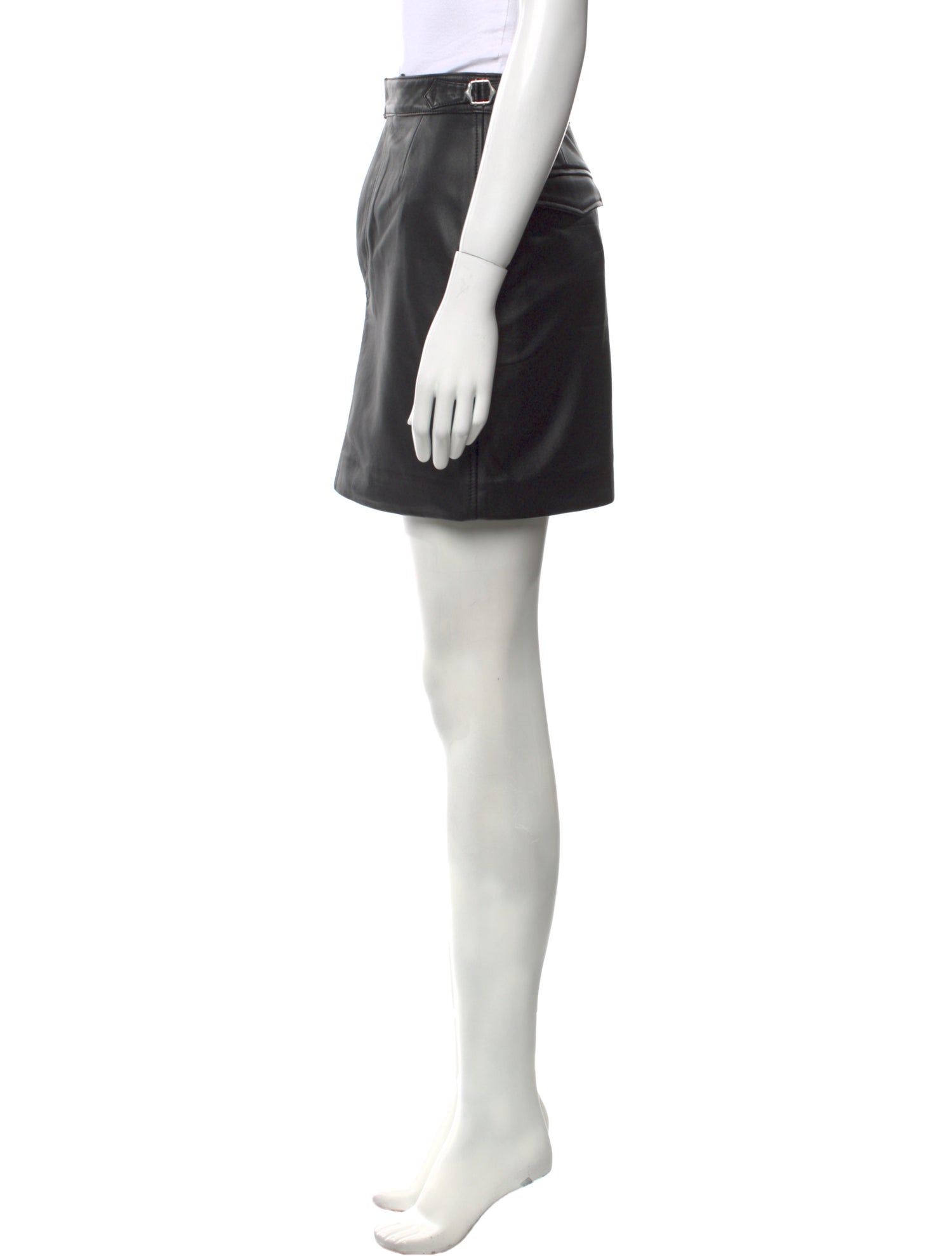 Officine Generale Leather Mini Skirt