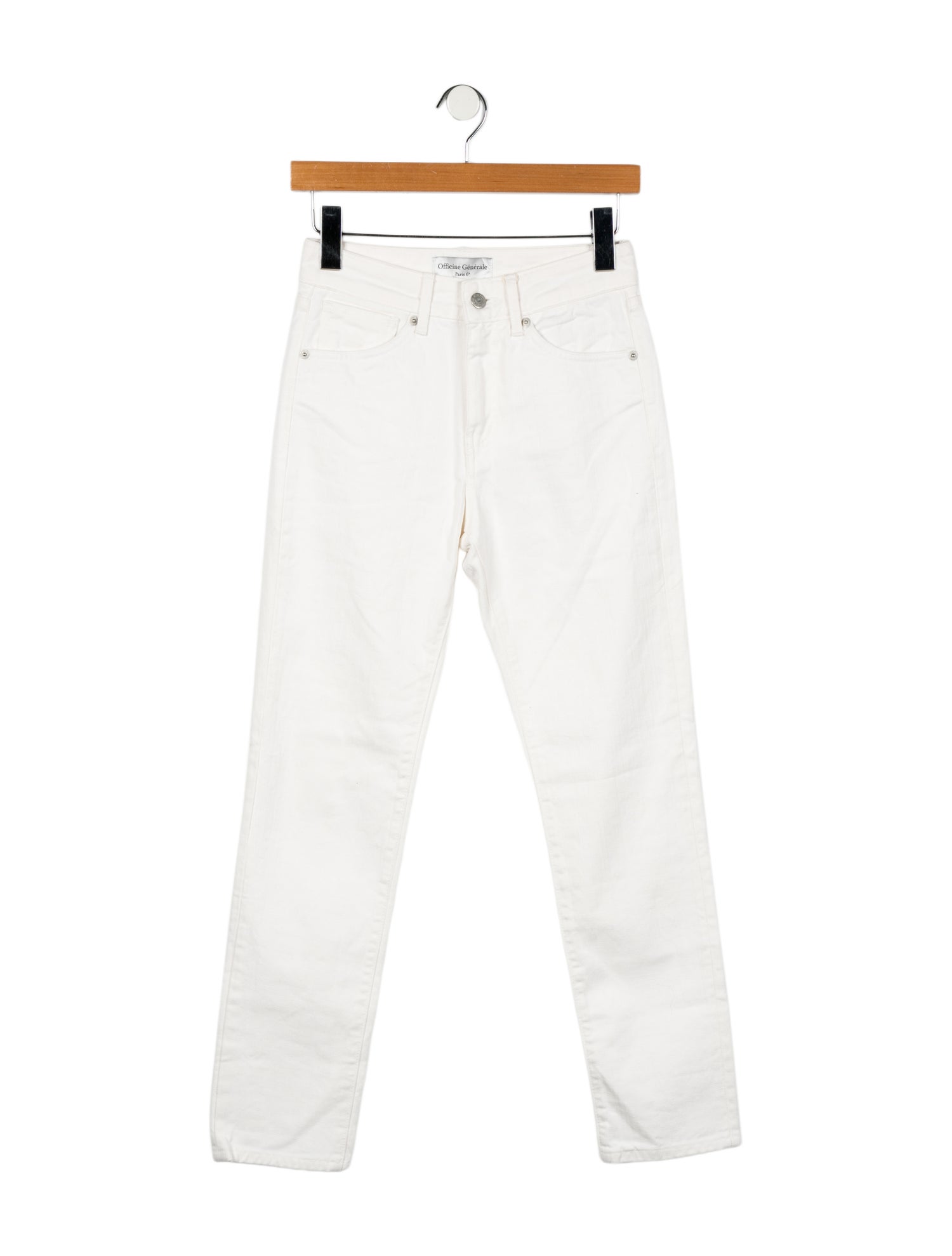 Officine Generale Mid-Rise Straight Leg Jeans
