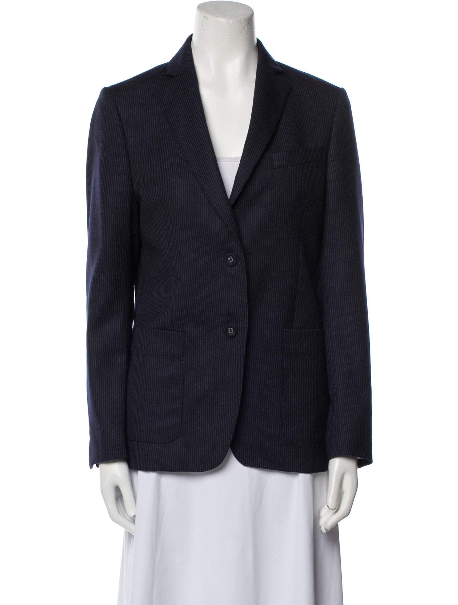 Officine Generale Wool Striped Blazer