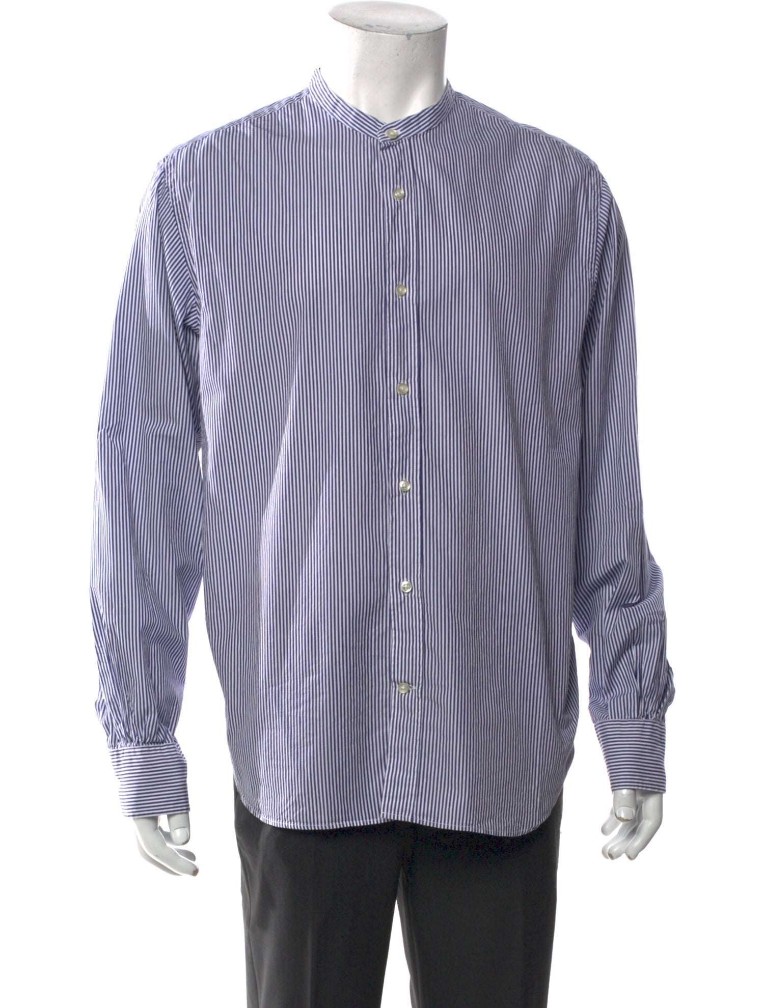 Officine Generale Striped Long Sleeve Shirt
