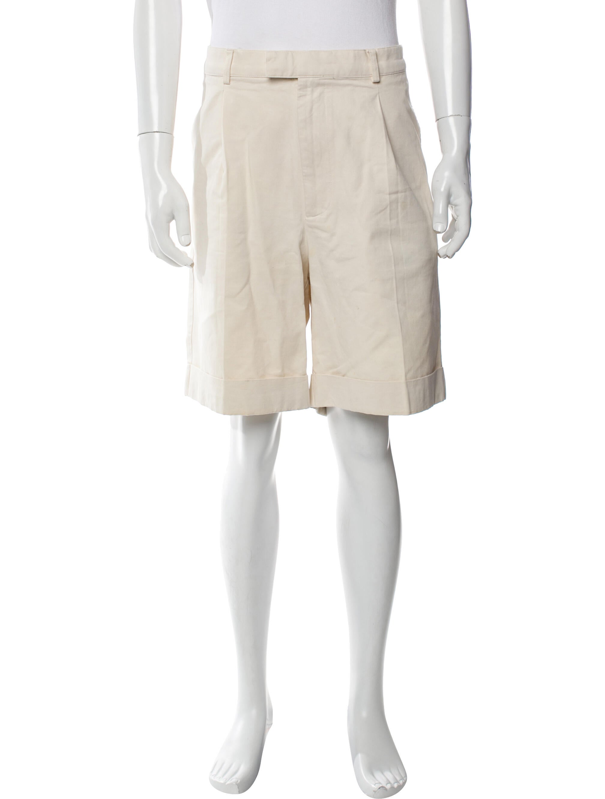 Officine Generale Flat Front Shorts