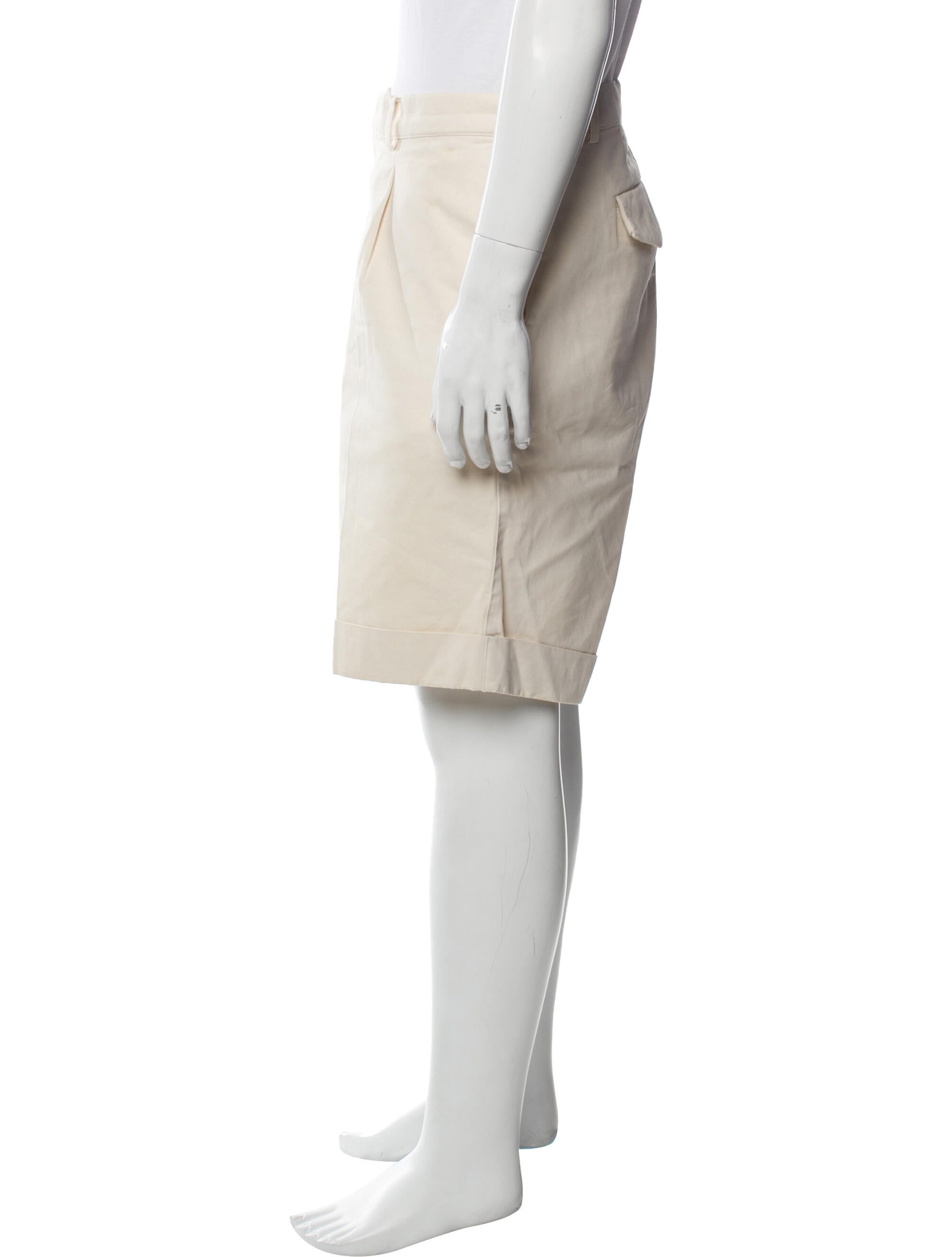 Officine Generale Flat Front Shorts