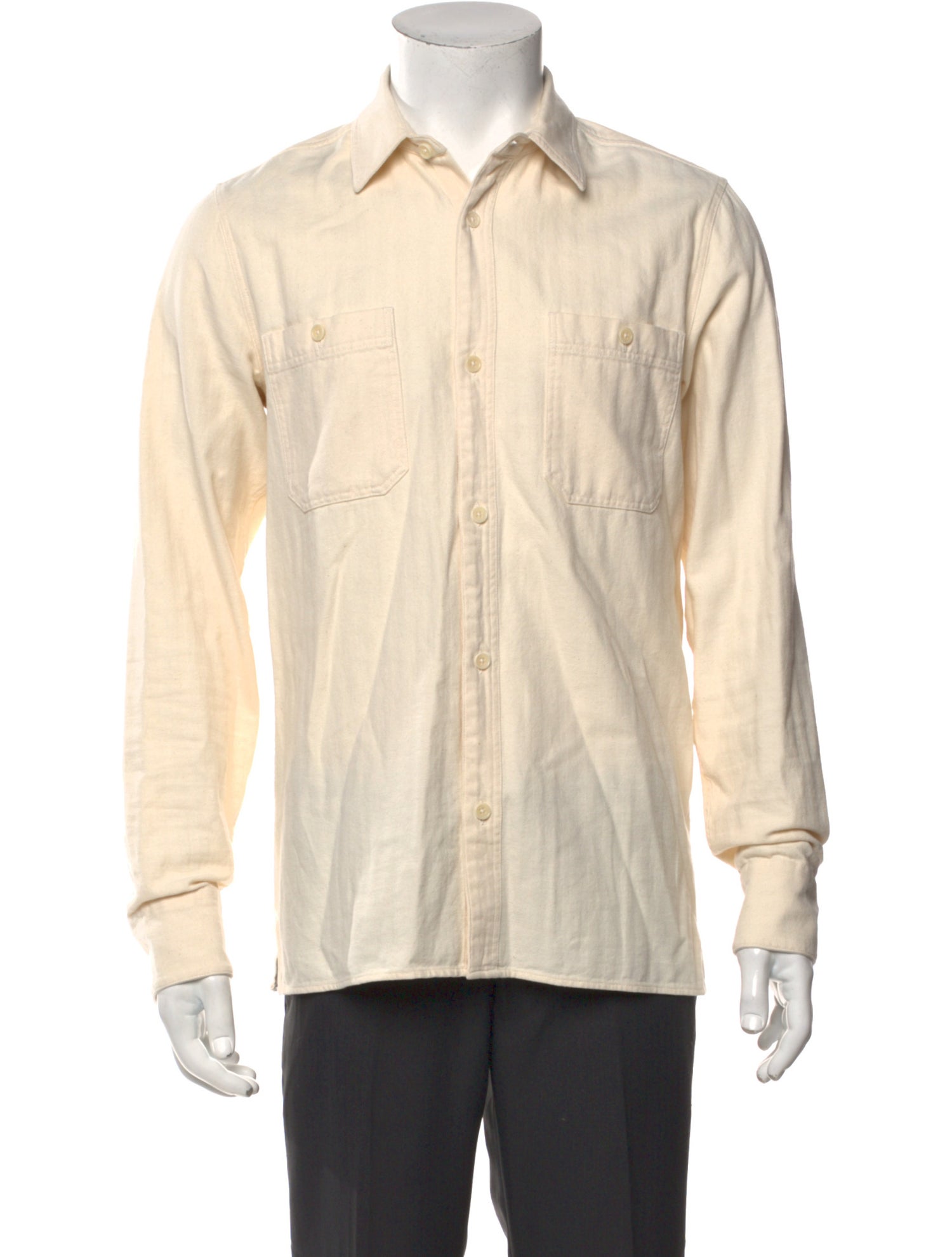 Officine Generale Striped Long Sleeve Dress Shirt